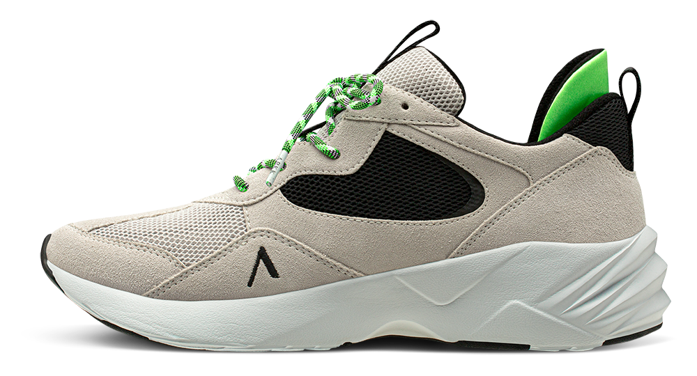 ARKK Collection Kanetyk Suede 2.0 W13 | Soft Grey Vivid Green | Men Kanetyk